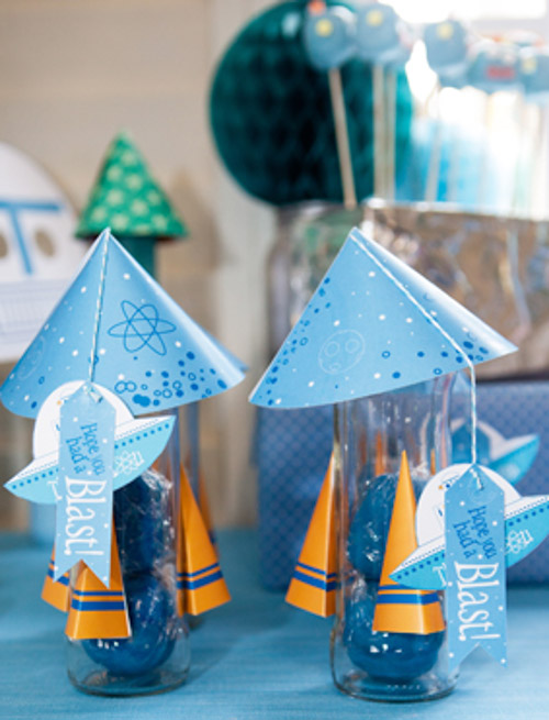 Rockets and Robots party favors