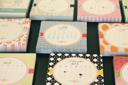 Modern Desk Calendars - A Blissful Nest
