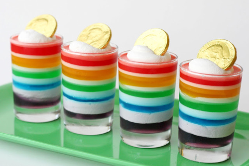St Patricks day jello dessert - By Glorious Treats