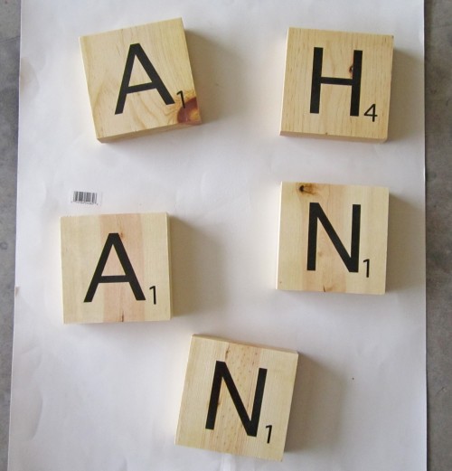 Easy DIY Farmhouse Scrabble Tiles Tutorial