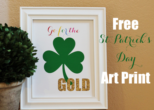 Free St Patricks Day Printable Frame Art - A Blissful Nest 003