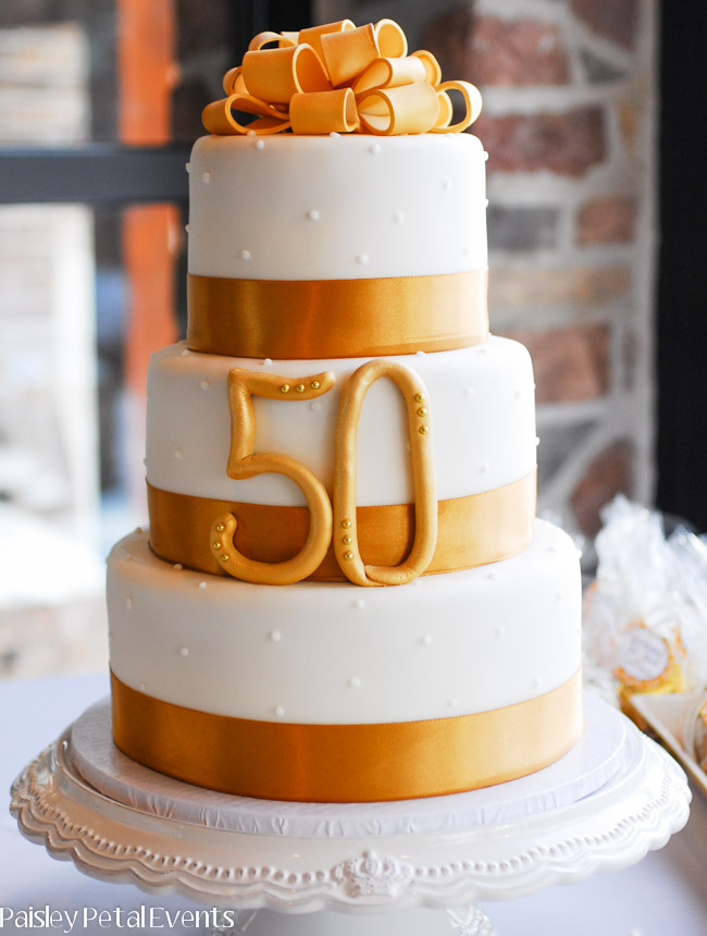 50th wedding anniversary cake