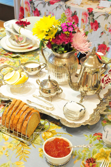 Vintage Tea Party baby shower tea set centerpiece