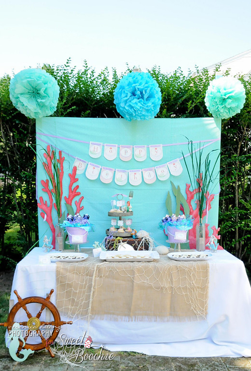 Little Mermaid Aril Inspired Birthday Party - A Blissful Nest