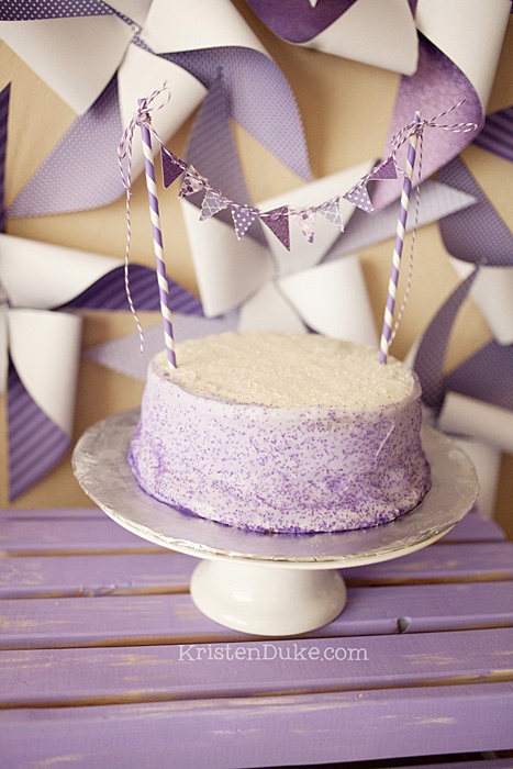 Pretty Purple Party cake