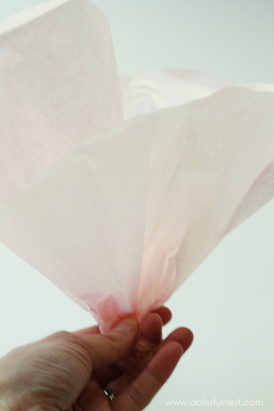 Tissue Paper Flower Tutorial by A Blissful Nest 