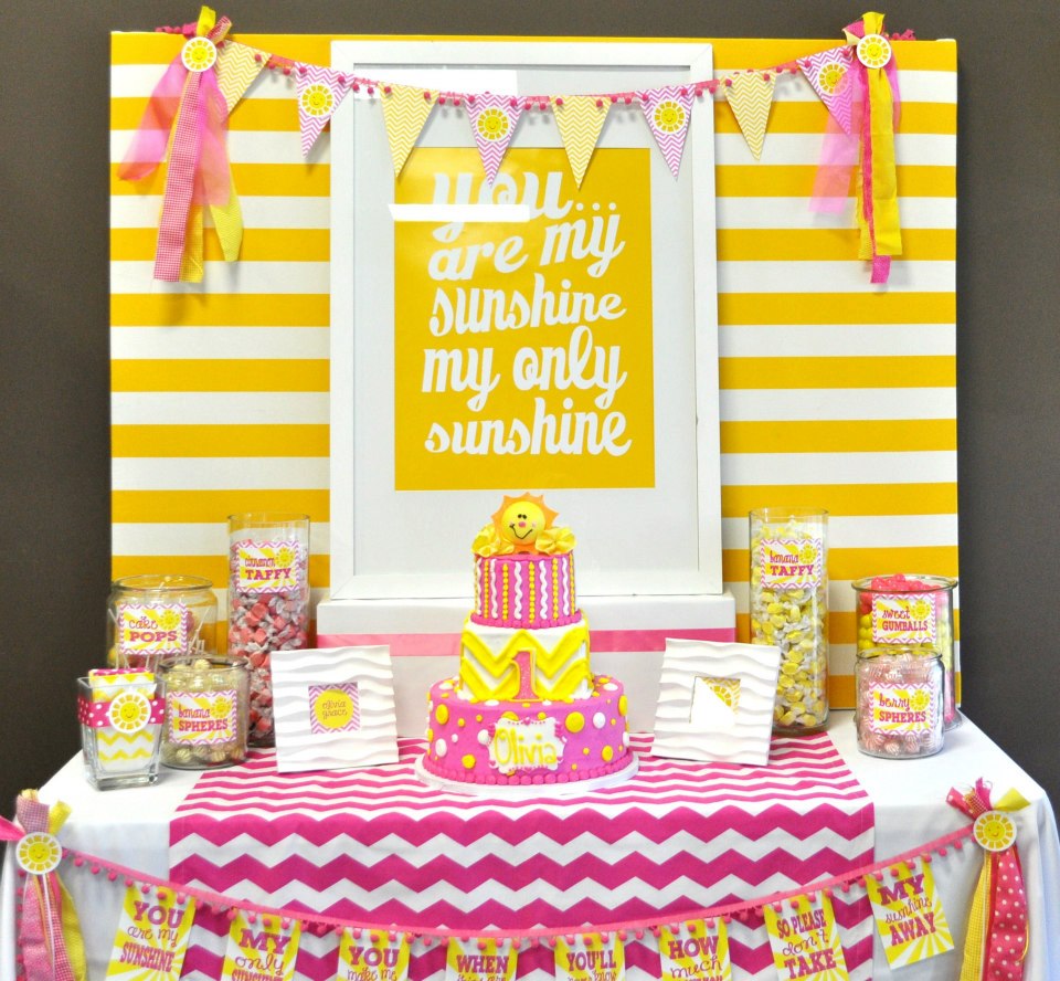 You are my Sunshine dessert table